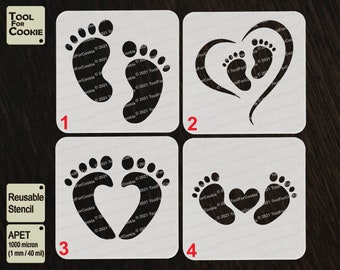 Stencil per l'impronta del bambino
