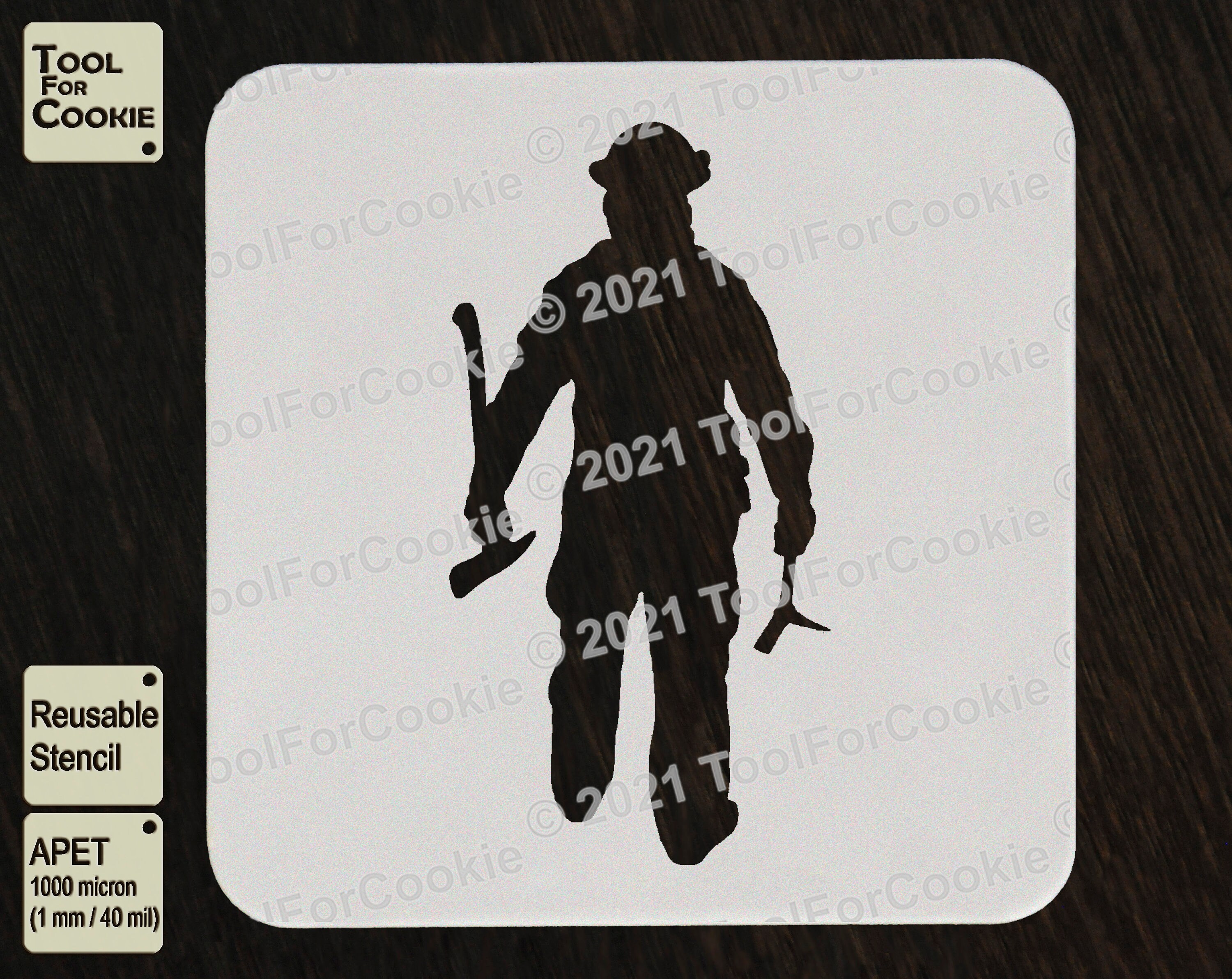 Firefighter Stencil Custom Stencil - Etsy