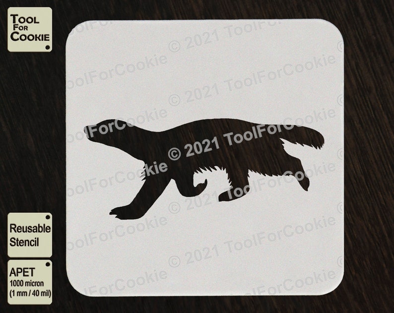 Honey Badger Stencil | Etsy