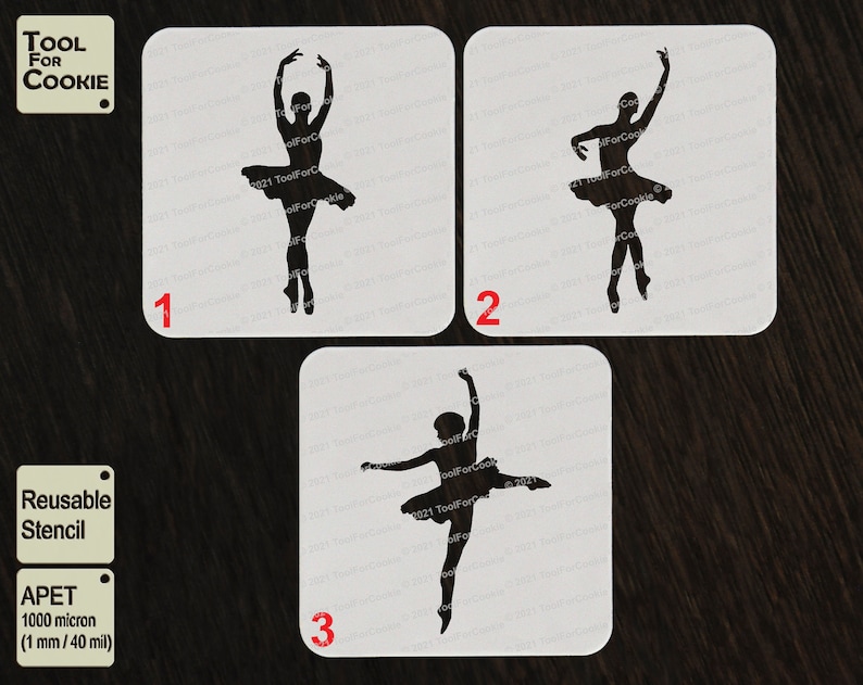 Ballet Stencil Custom Stencil Stencils Any Size Any Font Any Design Ballerina Stencil