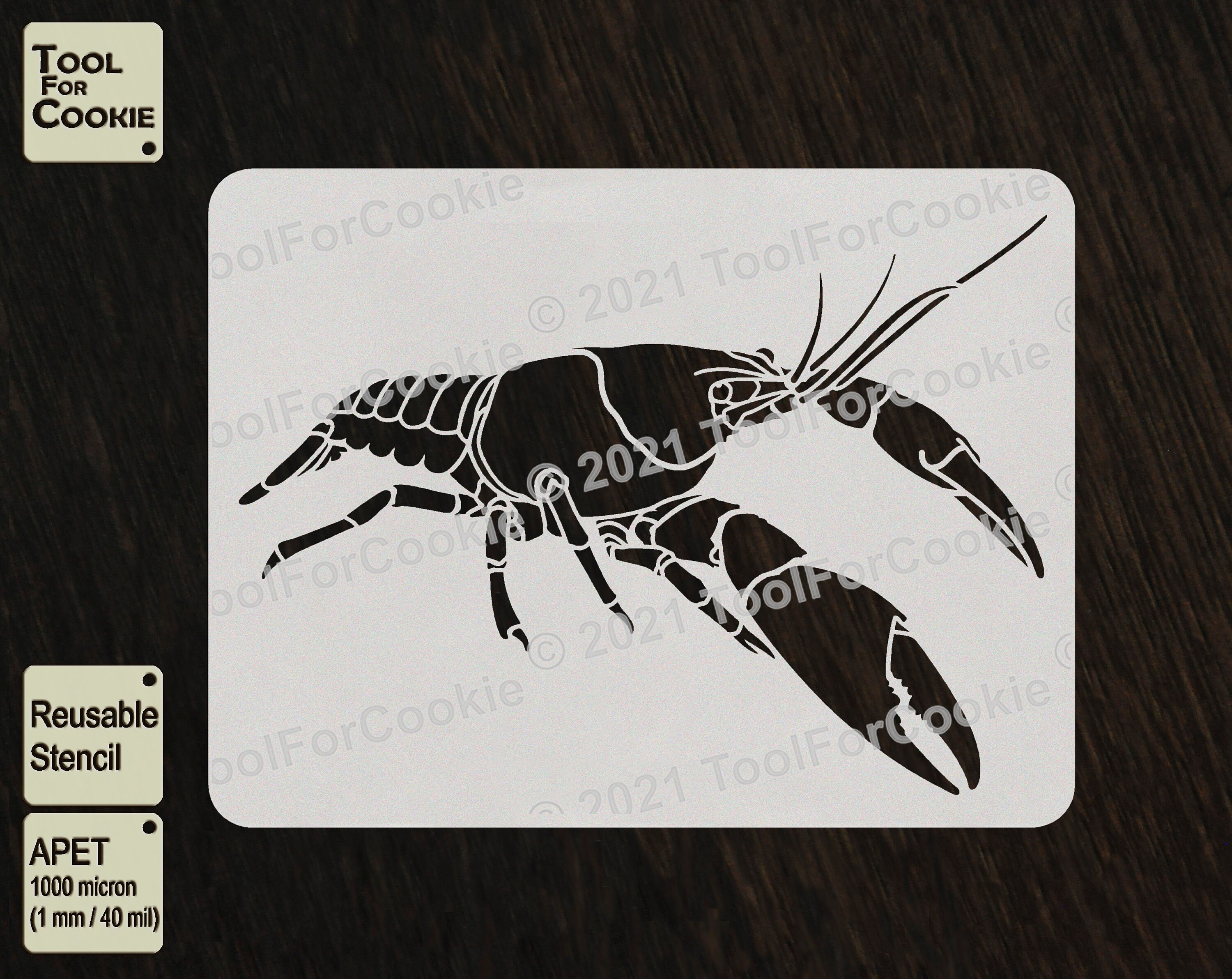 Lobster Stencil | Etsy