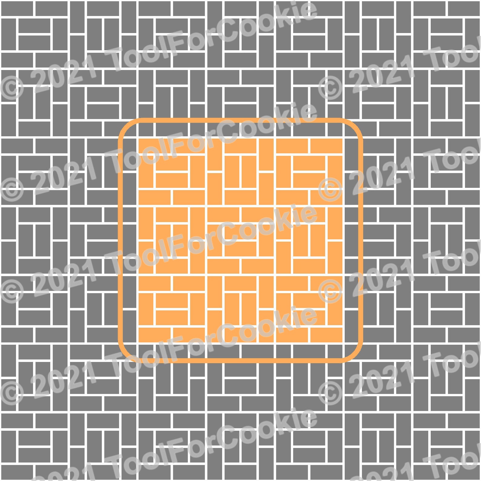 Brick Pattern Stencil Etsy