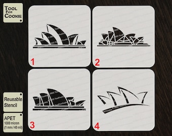 Sydney Opera Stencil, Opern Schablone