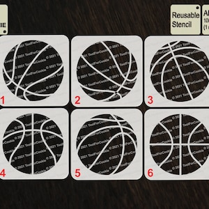 Basketball Stencil, Ball Stencil