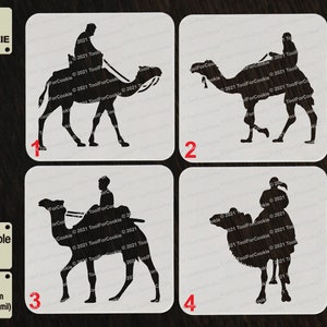 Stencil del cammello del deserto, Stencil beduino