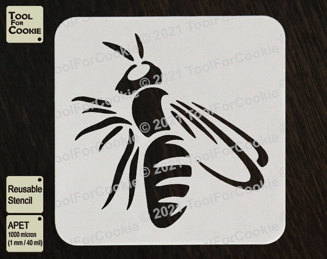 Bee Stencil | Etsy