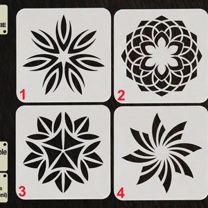 Circular Ornament Stencils, Mandala Art Stencils