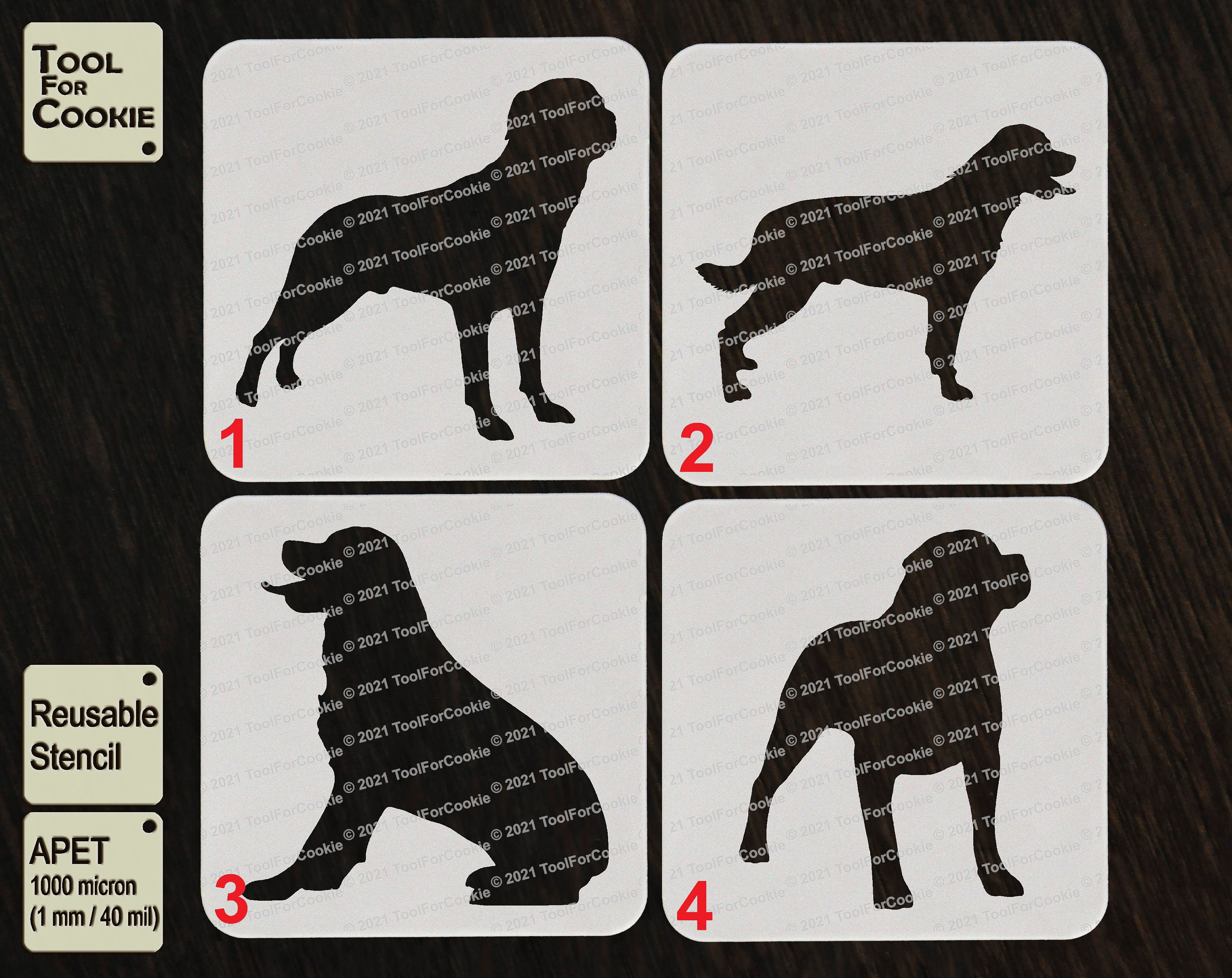 Rottweiler Dog Stencil - Etsy