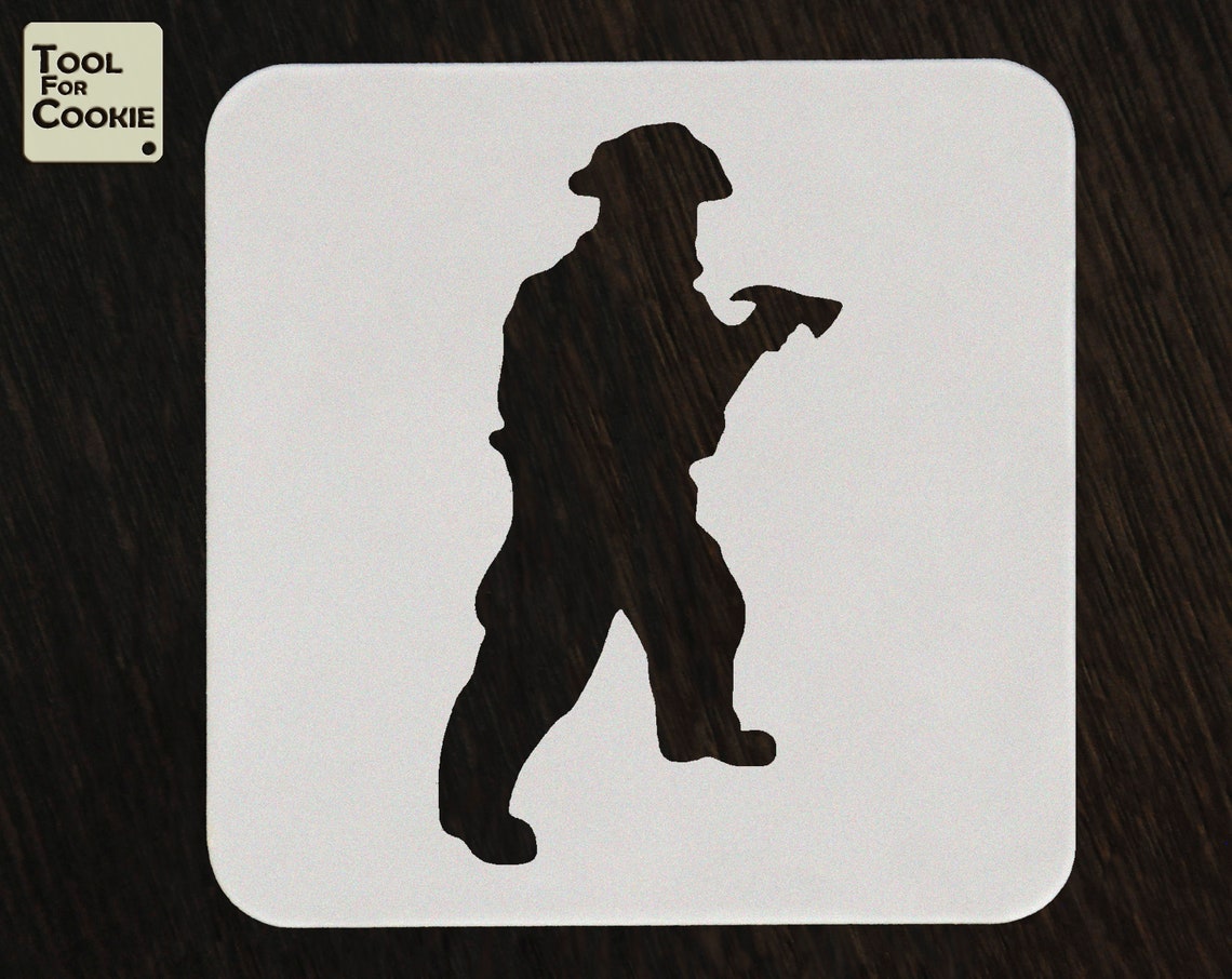 Firefighter Stencil Custom Stencil Etsy firefighter-stencil-custom-stencil-etsy