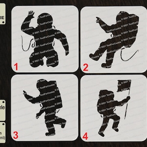 Astronaut Stencil