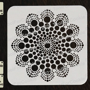 Dot Mandala, Boho Decor, Dot Painting, Custom Stencil, Any Design, Any Size,