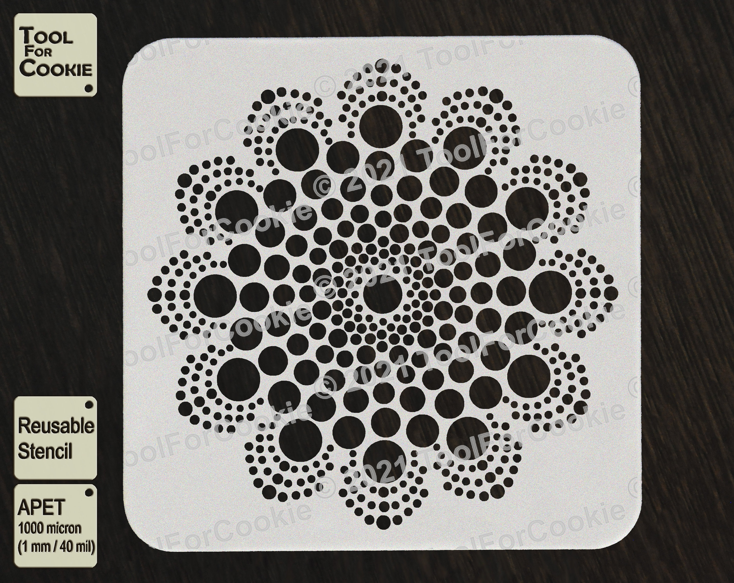 Mandala Stencils, Classic Reusable Mandala Dot Painting Templates