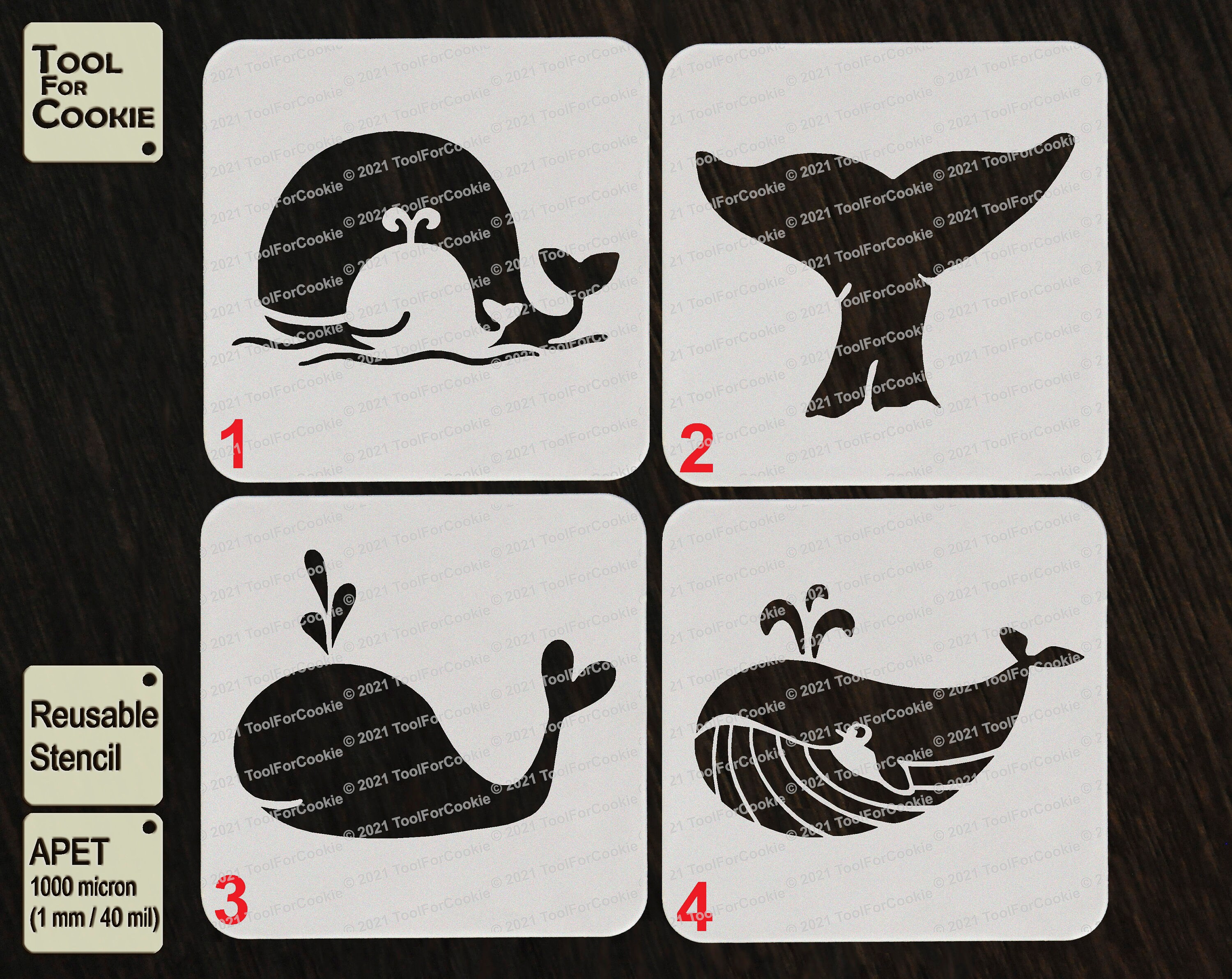 Whale Stencil Custom Stencil Any Font Any Design Any Size - Etsy Australia
