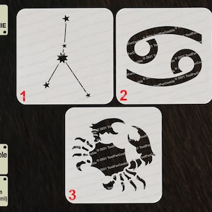 Szablon znaku zodiaku Rak, Znaki astrologiczne, Zestaw znaków zodiaku, Horoskop astrologiczny
