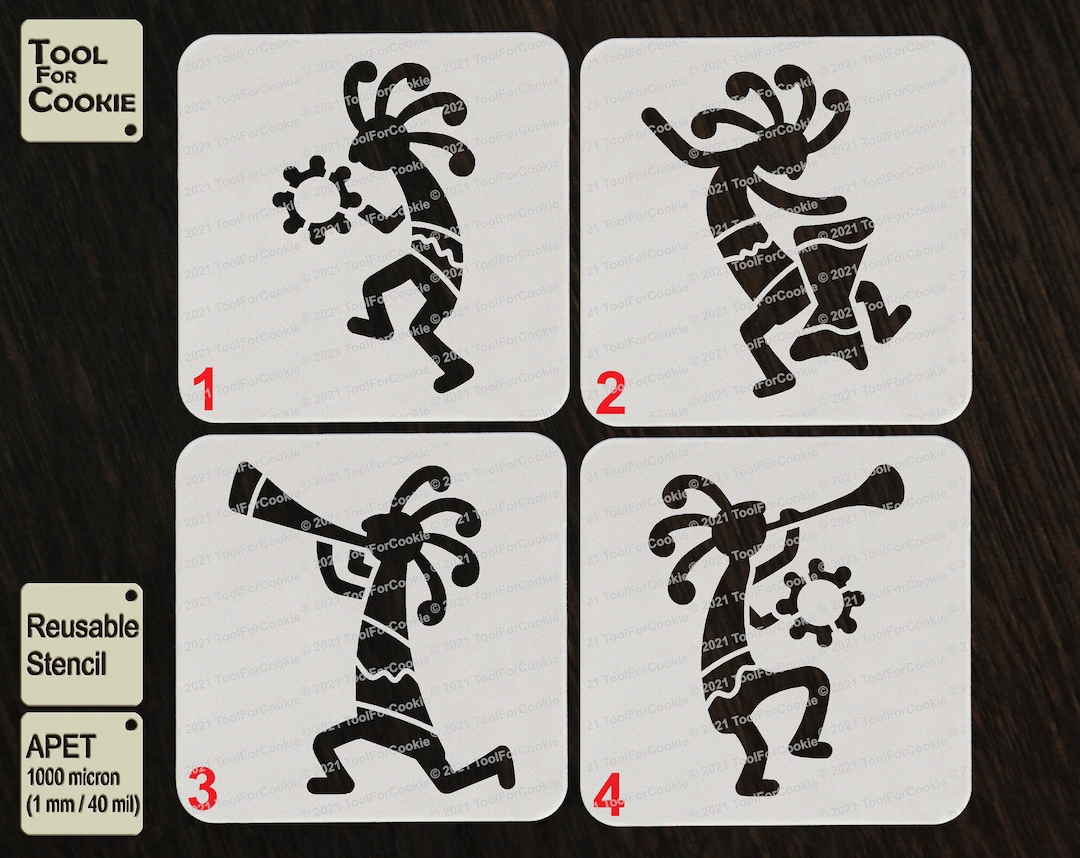 Kokopelli Native American Art Kokopelli Stencil - Etsy