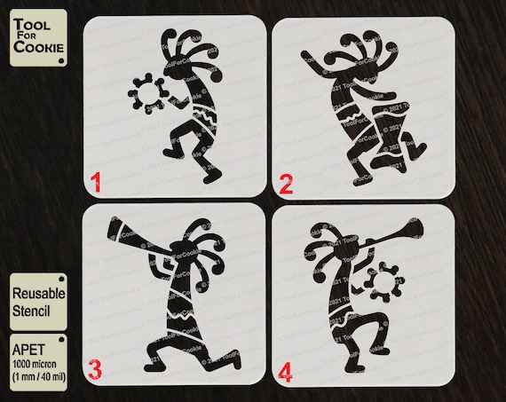 Kokopelli Native American Art Kokopelli Stencil | Etsy