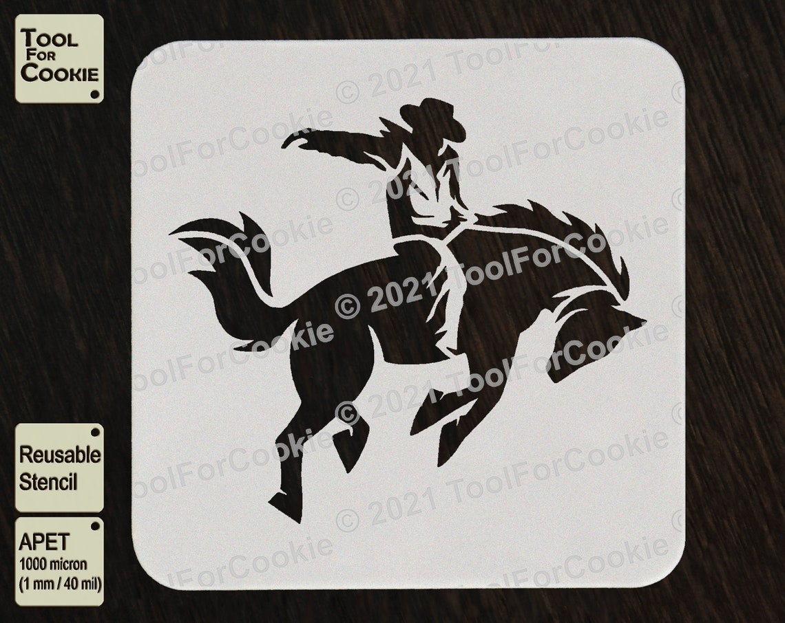 Cowboy Stencil | Etsy