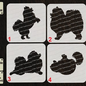 Pomeranian Dog Stencil