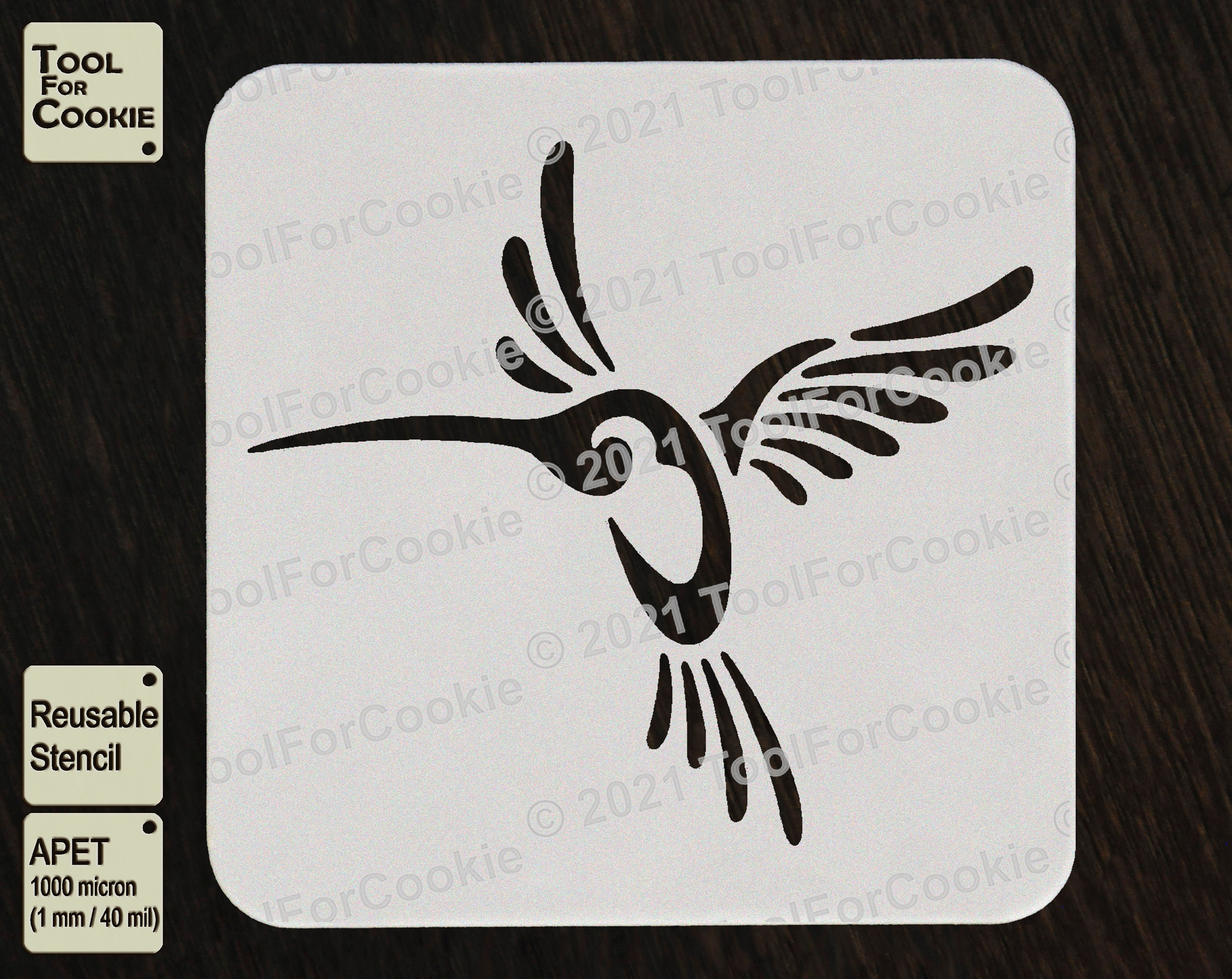 Hummingbird Stencil Tribal Bird Stencil Custom Stencil Any - Etsy