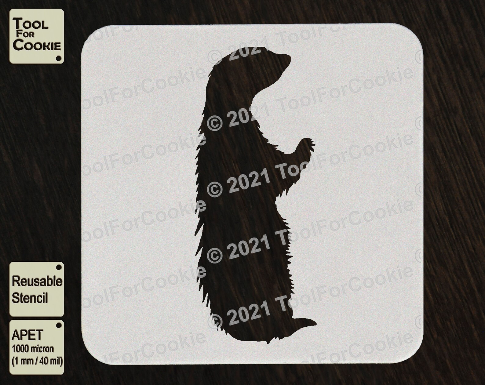Honey Badger Stencil | Etsy