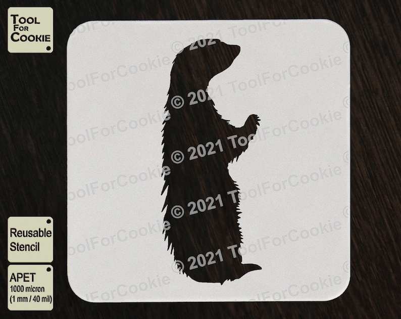 Honey Badger Stencil | Etsy