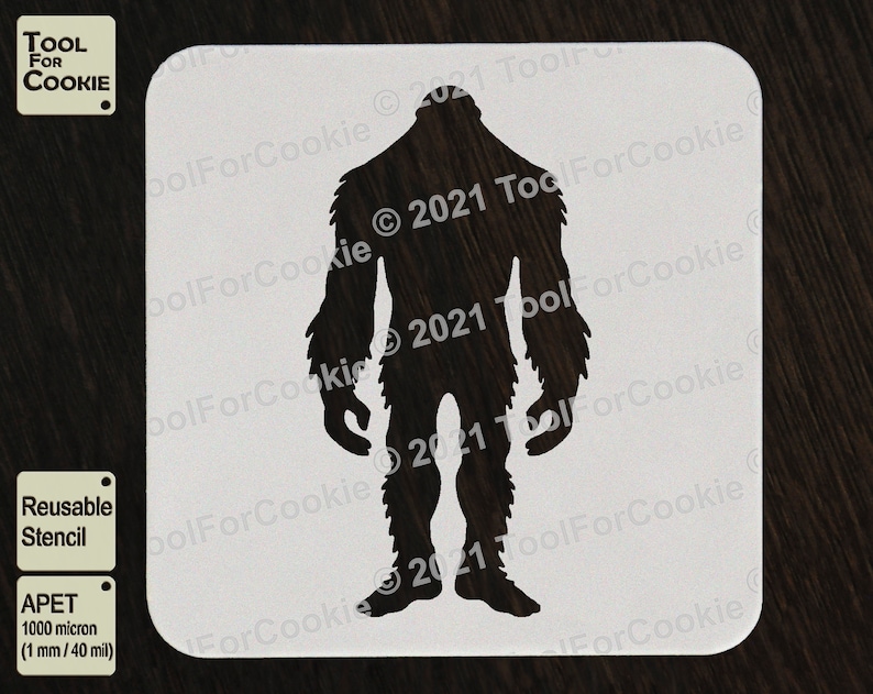 Bigfoot Stencil Sasquatch Stencil - Etsy