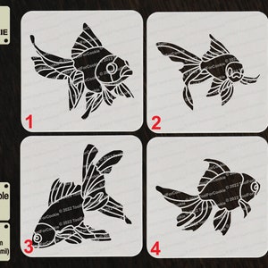 Gold Fish Stencil, Fish Stencil, Custom Stencil