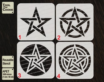 Pentagramm Schablone