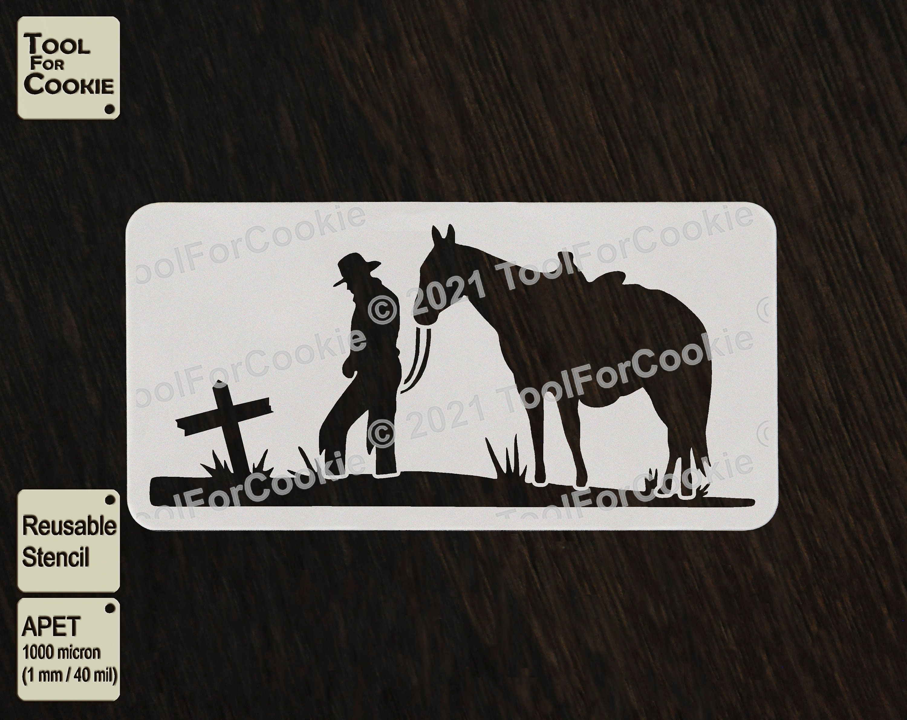 Cowboy Stencil | Etsy