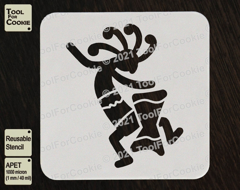 Kokopelli Native American Art Kokopelli Stencil - Etsy