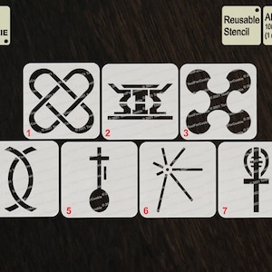 Kwanzaa Symbol Stencil