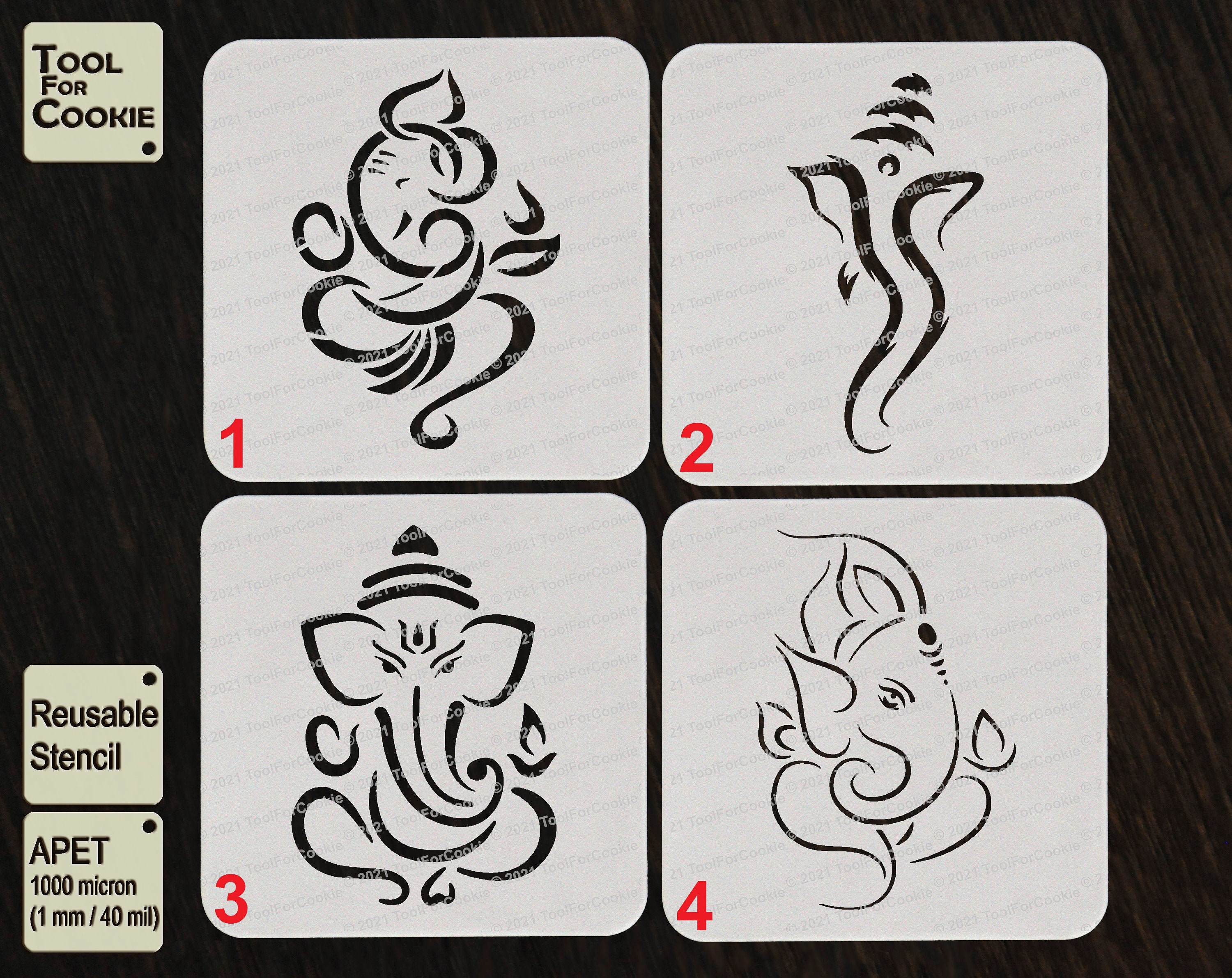 Ganesha Stencil Etsy