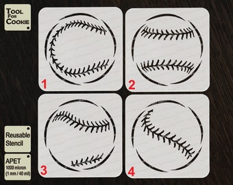 Baseball Ball Stencil