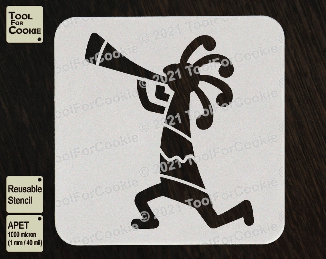 Kokopelli native american art Kokopelli stencil | Etsy