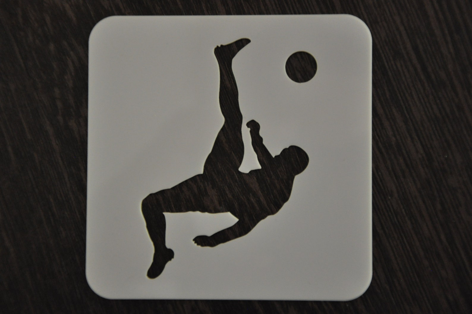 Soccer Player Stencil Football Stencil Custom Stencil Any Etsy