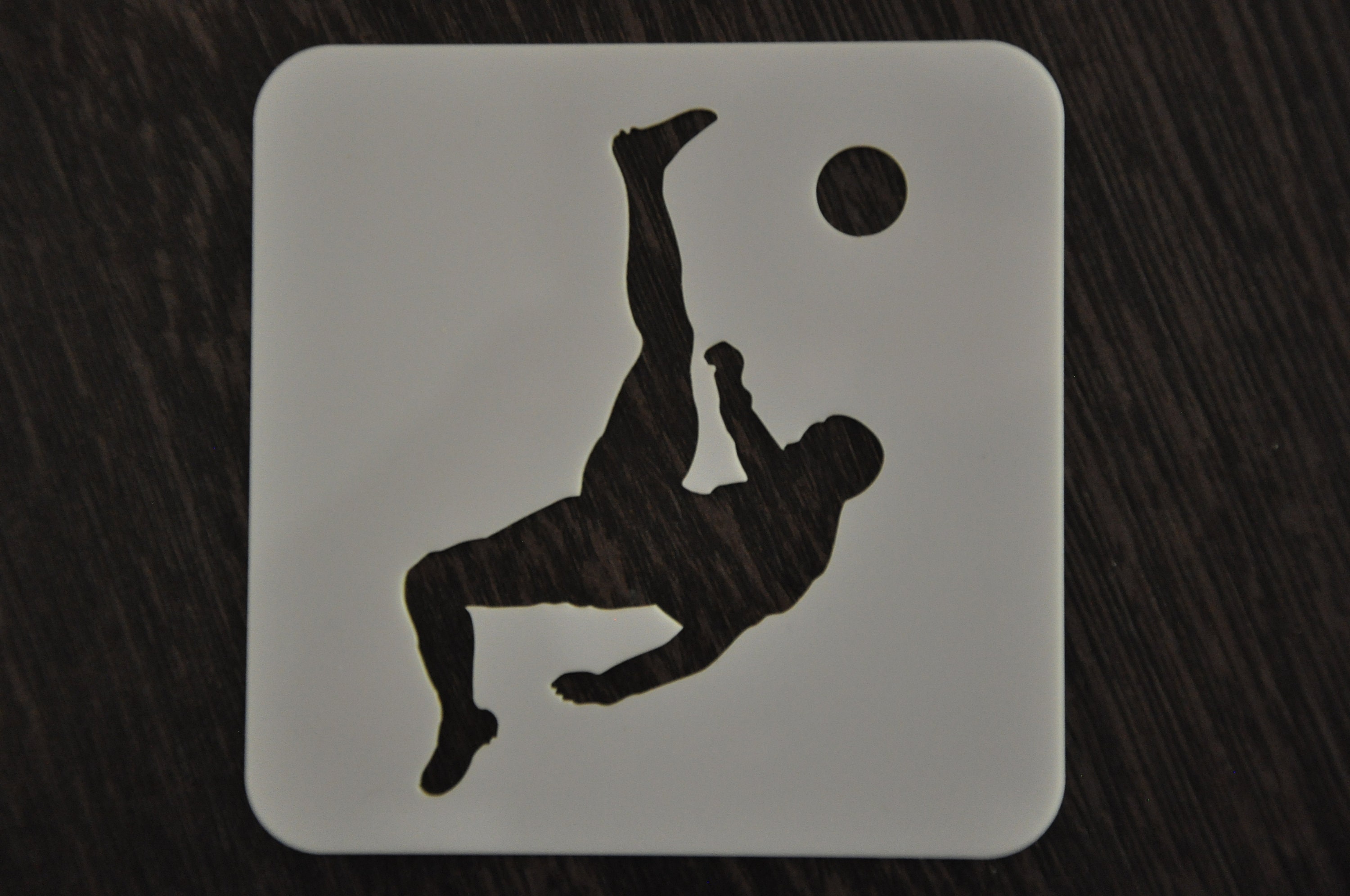 Soccer Player Stencil Football Stencil Custom Stencil Any - Etsy