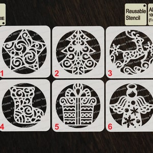 Christmas Balls Stencil