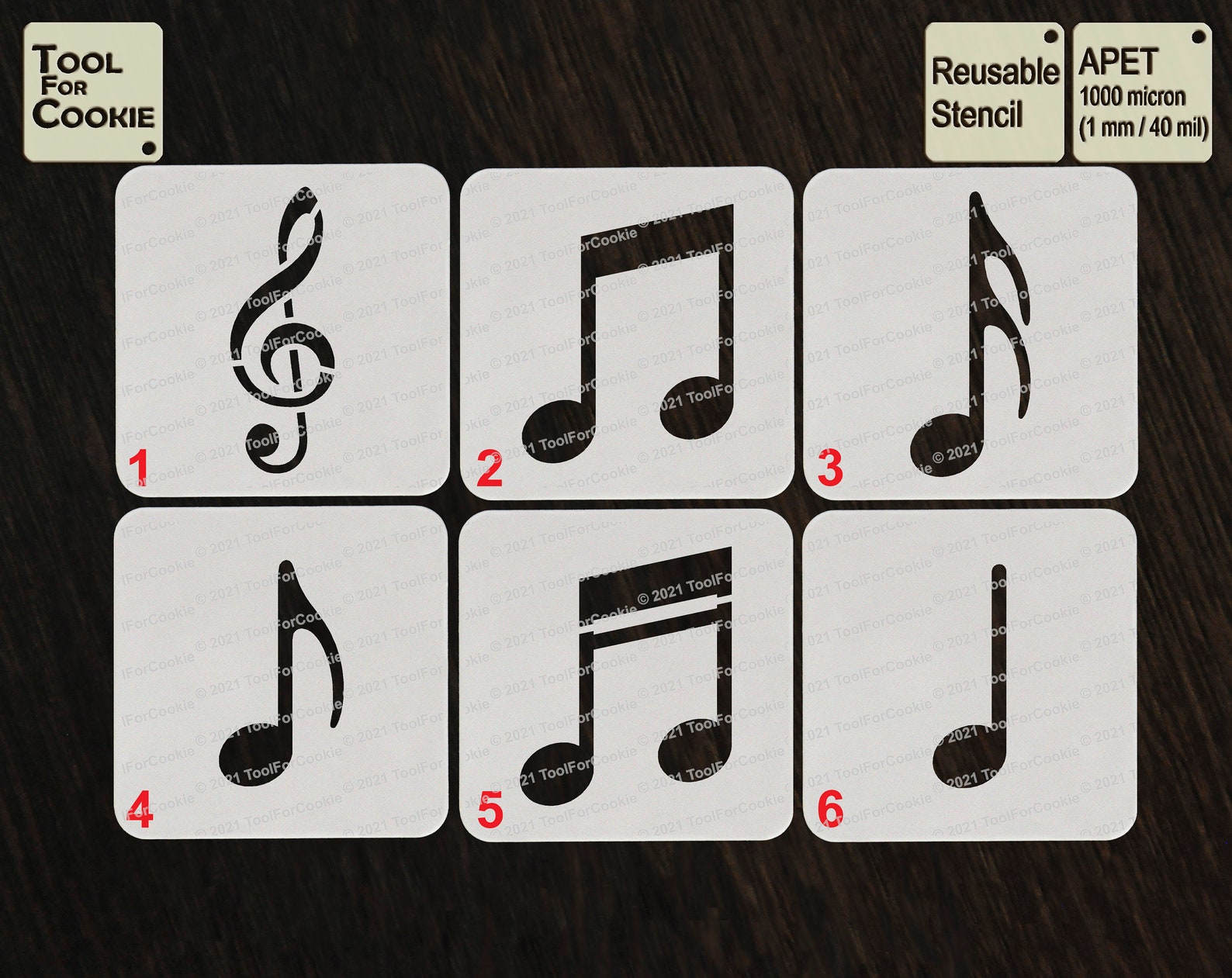Music Notes Stencil Etsy music-notes-stencil-etsy