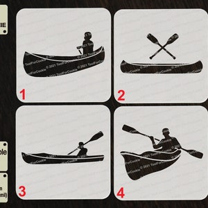 Kayaking Stencil, Canoeing Stencil - Etsy