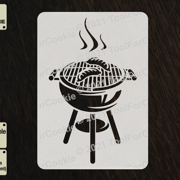 Barbecue Grill Stencil