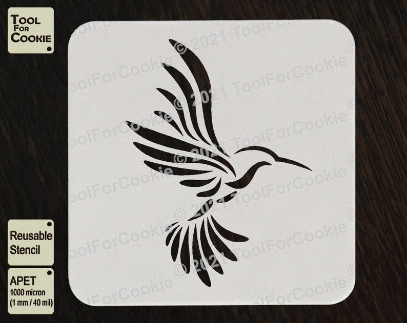 Hummingbird Stencil Tribal Bird Stencil Custom Stencil Any - Etsy