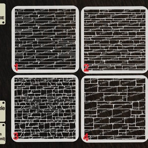 Stone pattern stencil