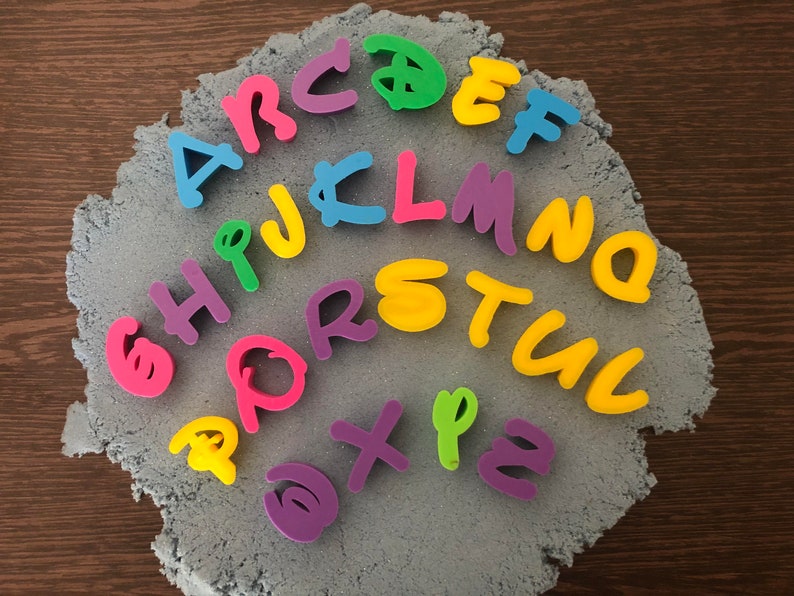 Alphabet Stencil Cookie Cursive Letter Cookie Stamps Etsy