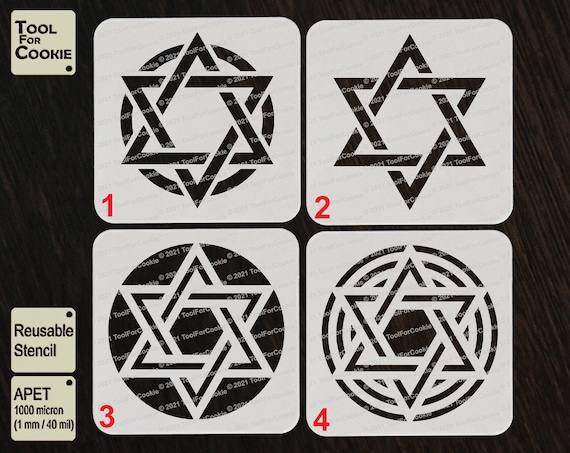 Star of David Stencil - Etsy