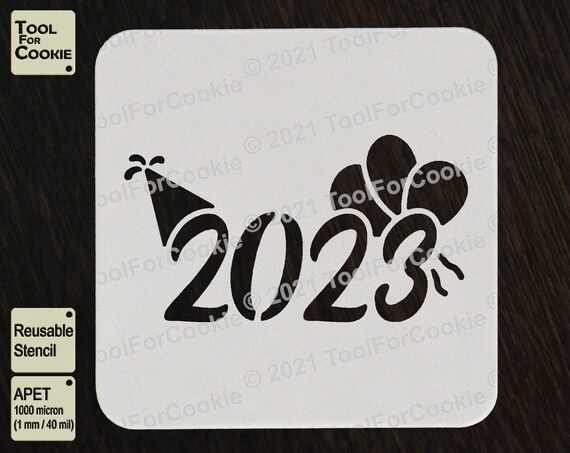 2022 Stencil 2023 Stencil New Year Stencil Custom Stencils | Etsy Australia
