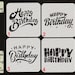 Happy Birthday Stencil - Etsy