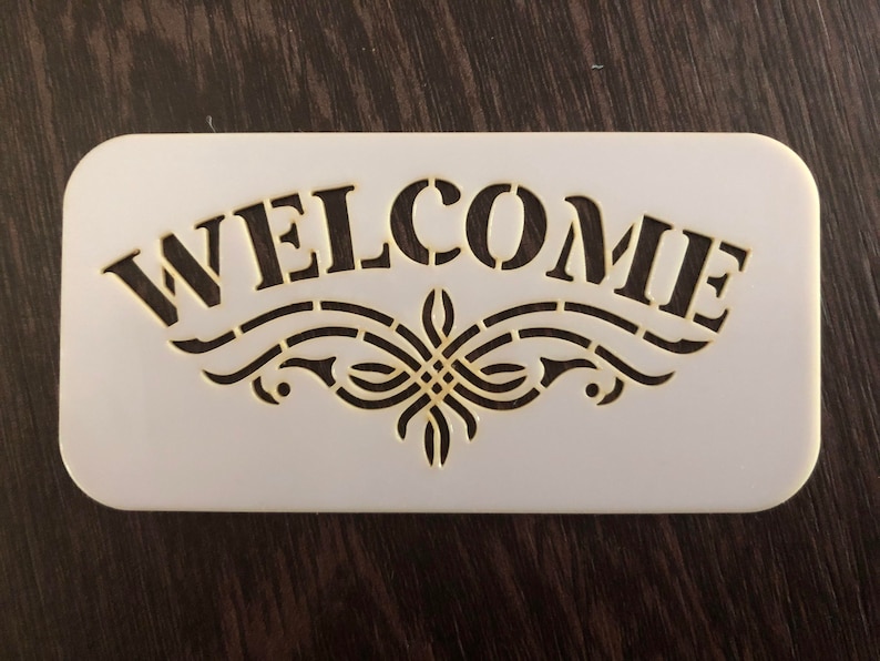 Welcome Stencil Custom Stencil Any Design Any Size - Etsy Canada