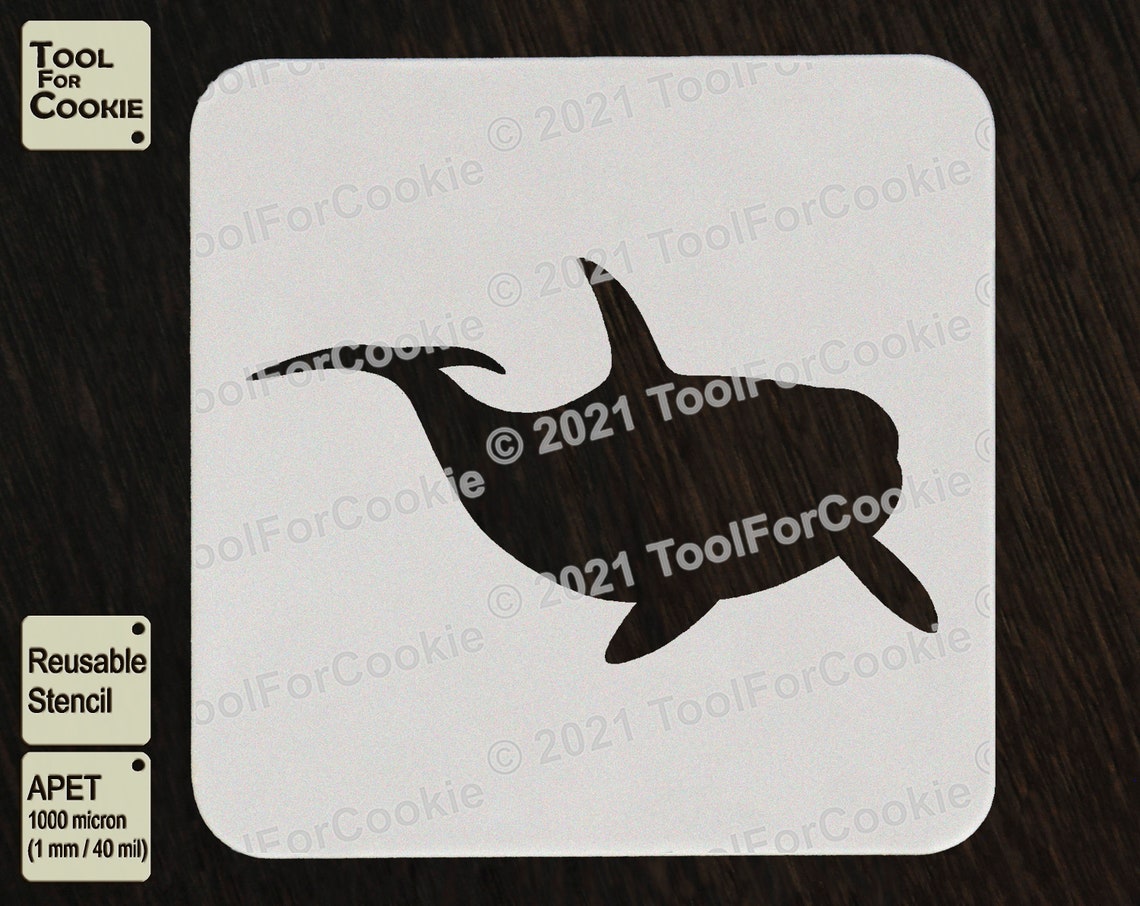 Orca Stencil Whale Killer Stencil - Etsy