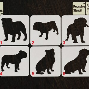 English Bulldog Stencil