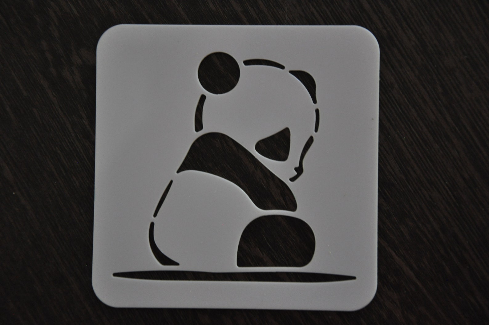 Panda Stencil Panda Bear Stencil Custom Stencil Elk Etsy Nederland